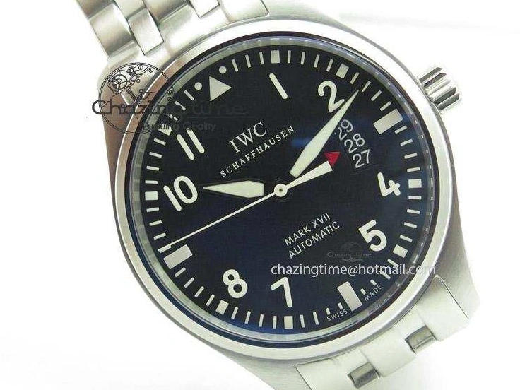 MIROTIME 0320 Mark XVII 1:1 MK Maker Best Edition SS Black Dial On SS Bracelet A OnTrend 7375